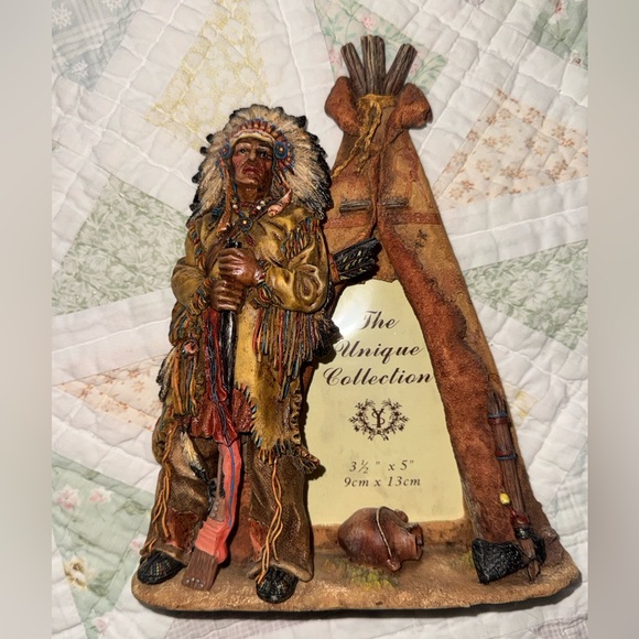 the unique collection Other - Native American Chief Photo Frame Rustic Southwestern Lodge Decor Teepee 3.5x5